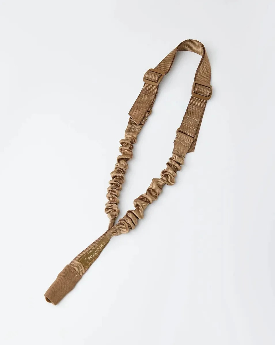 Invictus Bandoleira Tática 1 Ponta Strap Com Encaixe Colete Cor Coyote