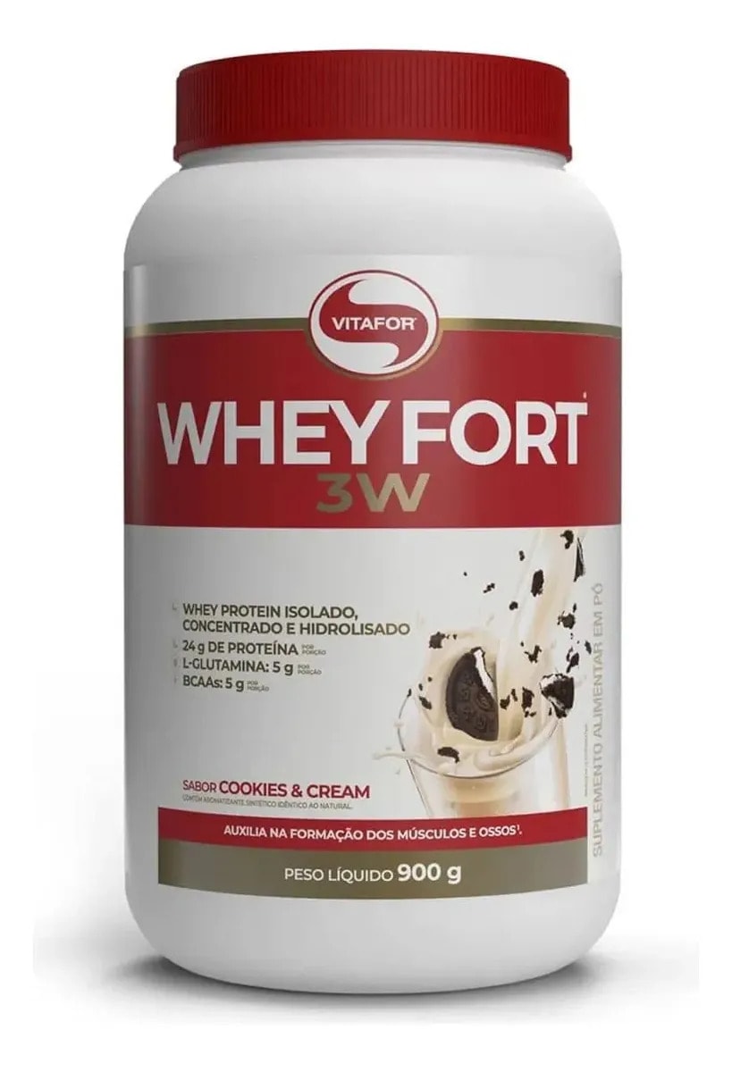 Whey Fort 3w Cookies & Cream 900g Vitafor