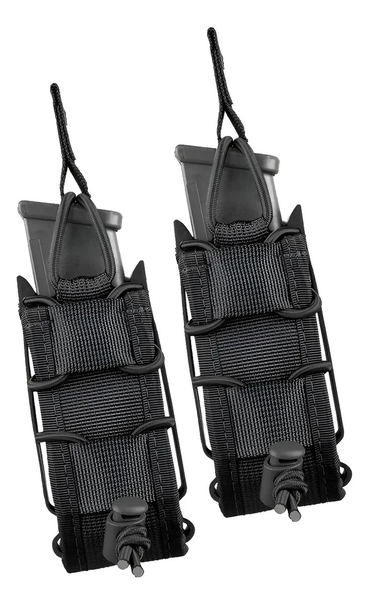 2x Porta Carregador Invictus Tático Modular 9mm .40 Pistola