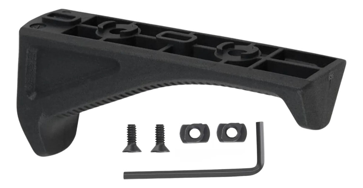Front Hand Grip Foregrip Angular Para Trilho M-lok E Keymod