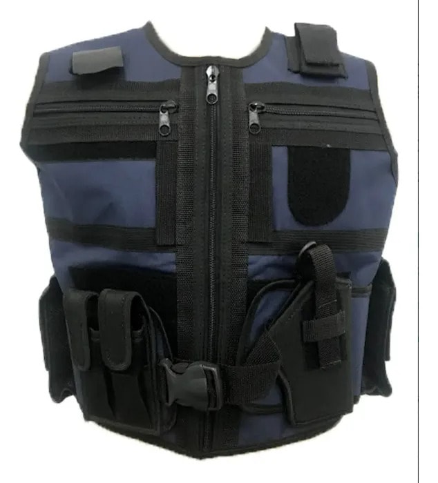 Capa De Colete Tático X-tudo Segurança Vig Azul Marinho
