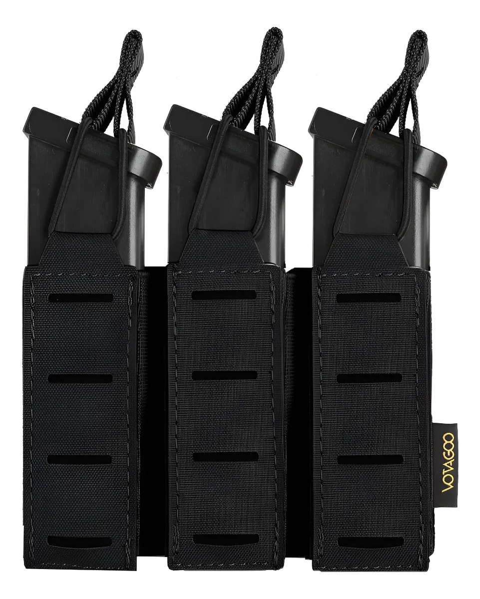 Votagoo Porta Carregador Tático Militar Trío 9mm For Pistola