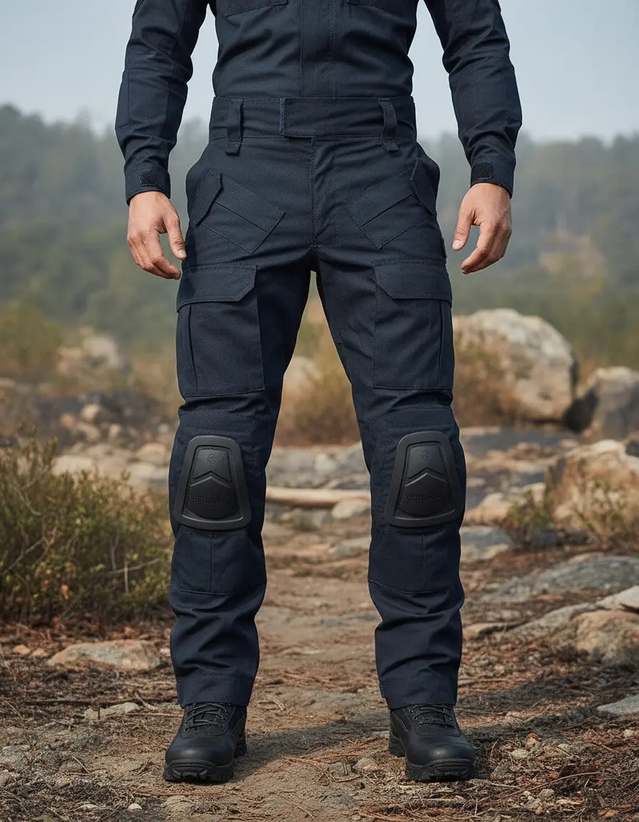 Calça Tática Com Joelheira Combat F3 Ripstop Forhonor Azul