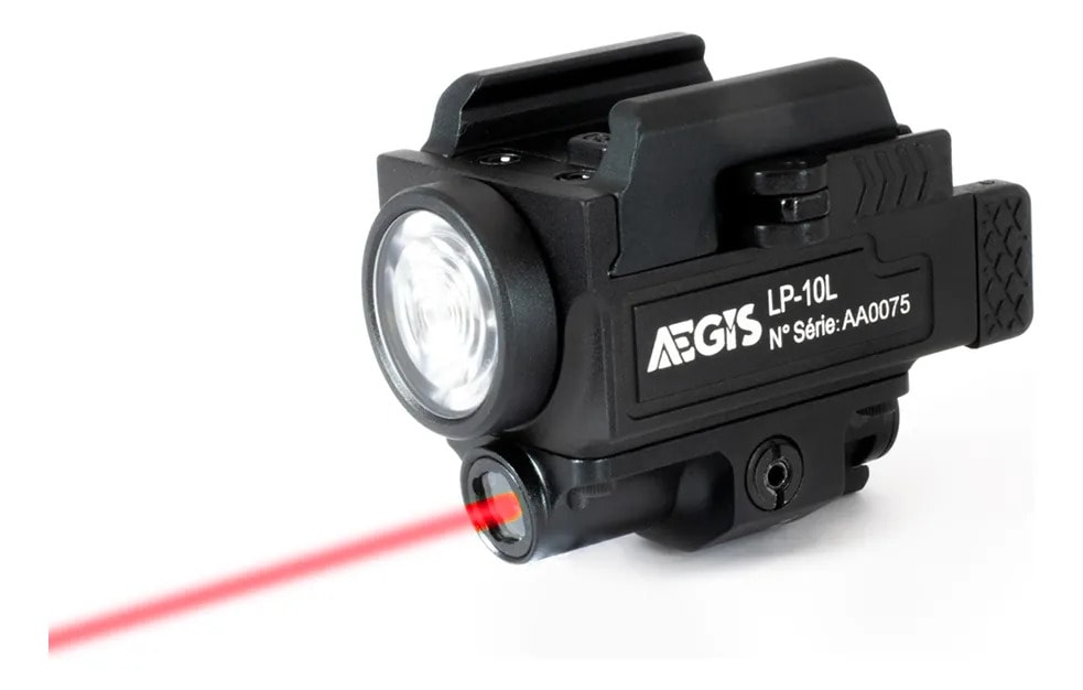 Lanterna Tática Aegis Lp-10l Para Trilho Picatinny