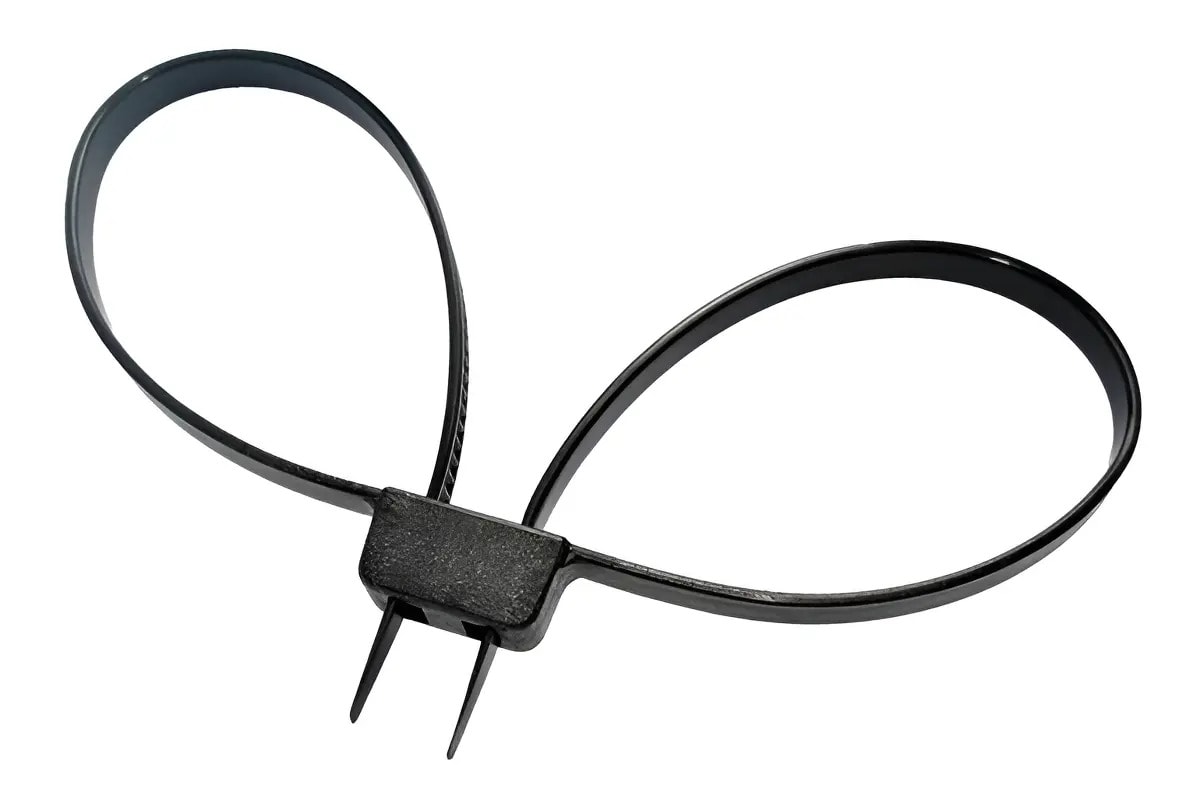 Algemas Descartáveis Bélica Dupla Preto Kit 10 Unidades Nylon Injetado