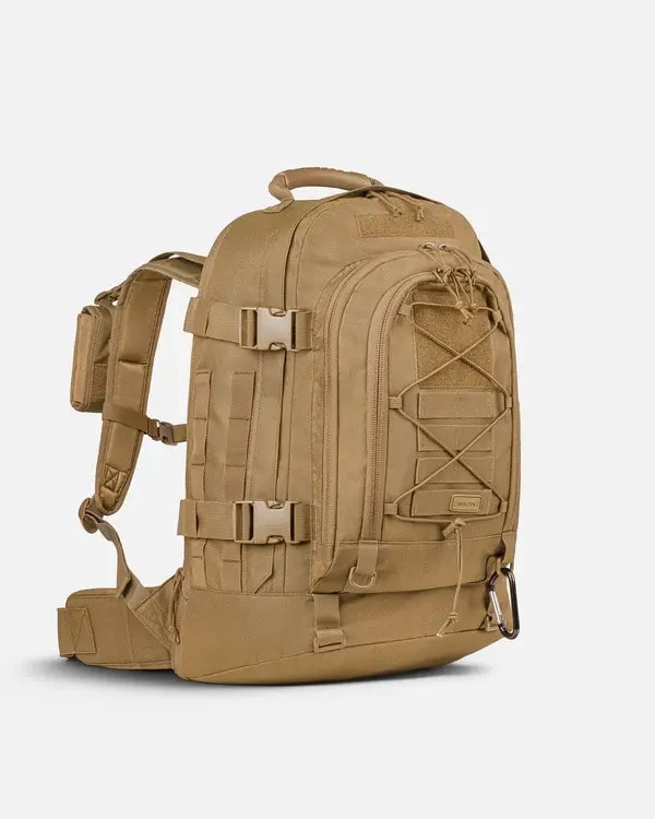 Mochila Tática Militar Duster 2.0 50 Litros Expansível Invictus Cor Coyote