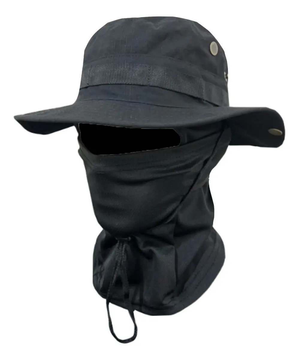 Máscara Camuflada Protetor Solar Chapéu De Balde Uv