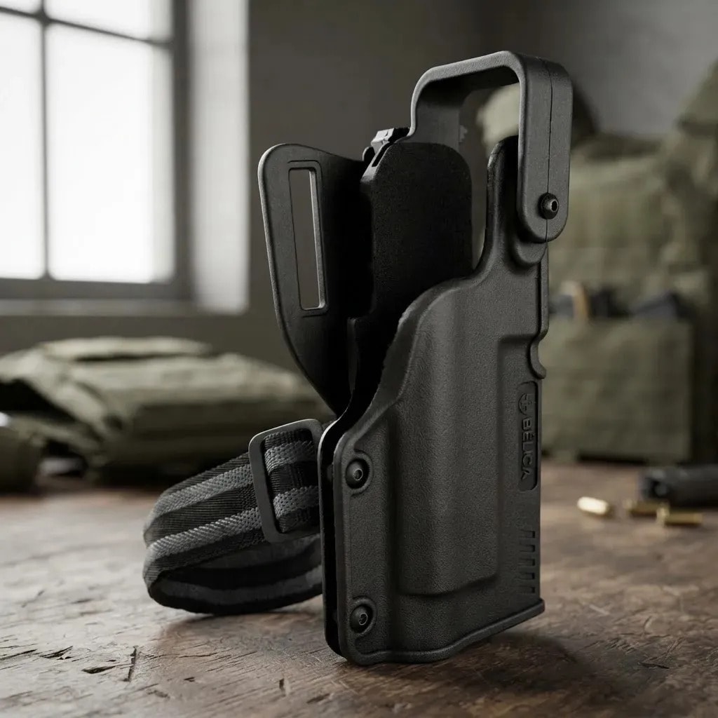 Coldre Black Light Bélica - P/ Uso Com Lanterna - Pt92 / 24/7 / Pt838 / Beretta APX / Sig Sauer P320 / CZ P10C/ Glock