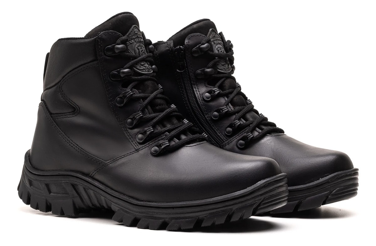 Bota Coturno Bm Brasil Couro Legítimo Masculino 5185