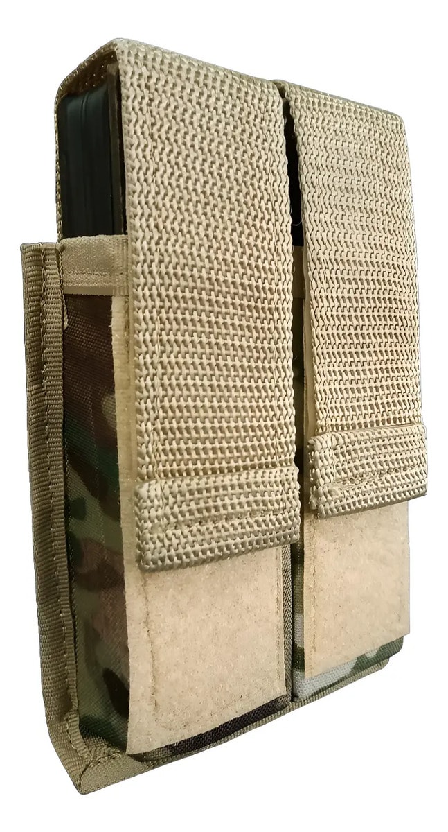Porta Carregador De Pistola Duplo Mag Bolso Modular Militar