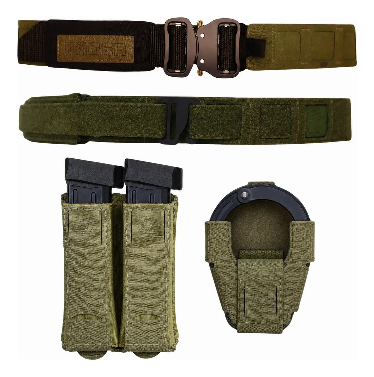 Cinto Jager Outer E Inner Belt 2.0 + Acessórios Evo Tactical