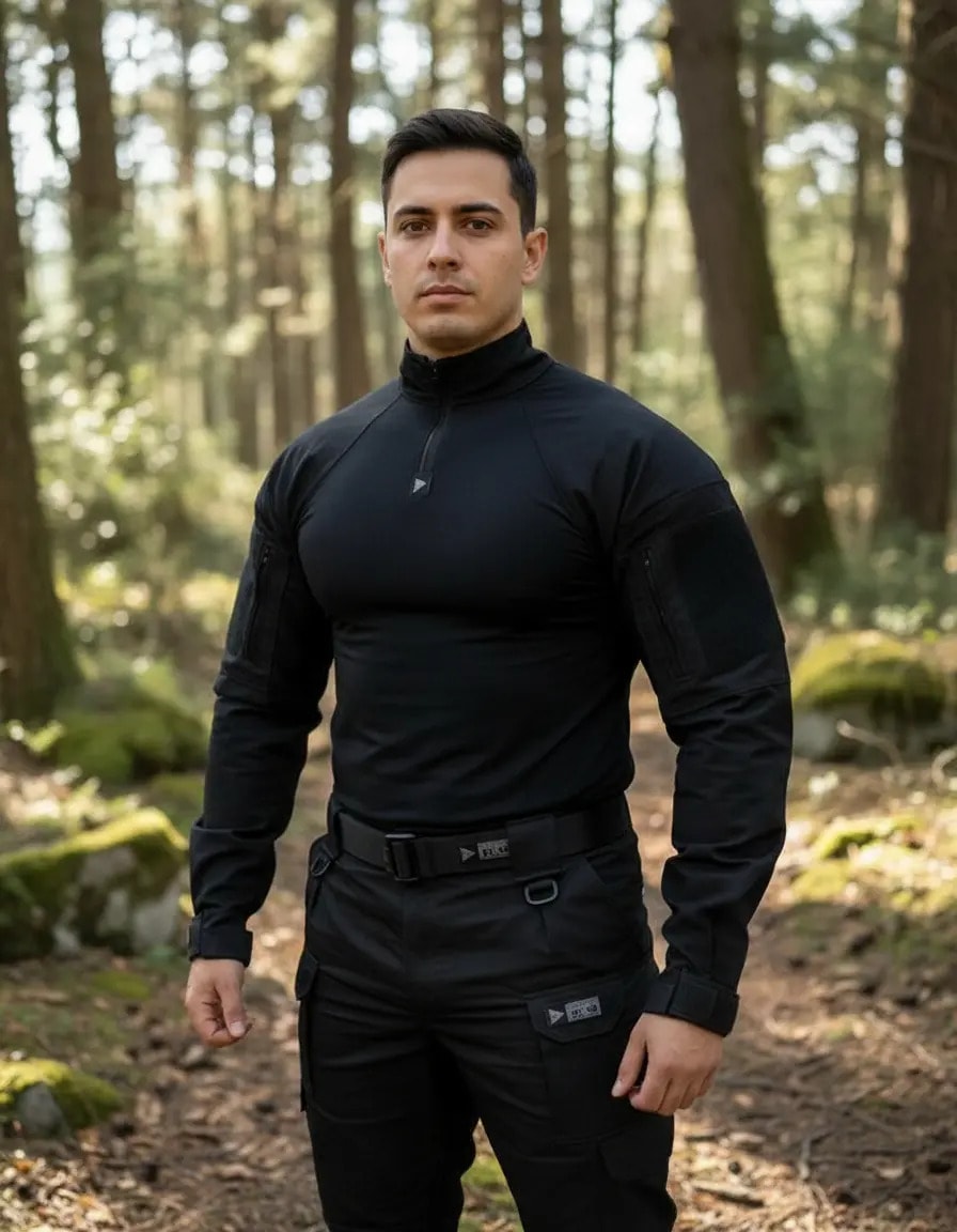Combat Shirt Hrt Tactical Dacs Original Preta Azul Verde