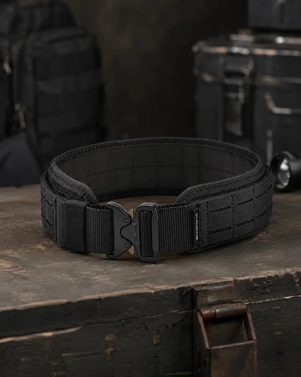 Aparelho Modular Cinto Tático Extreme Fasten Invictus Preto Tamanho M (circunferência 93 5 - 107cm)