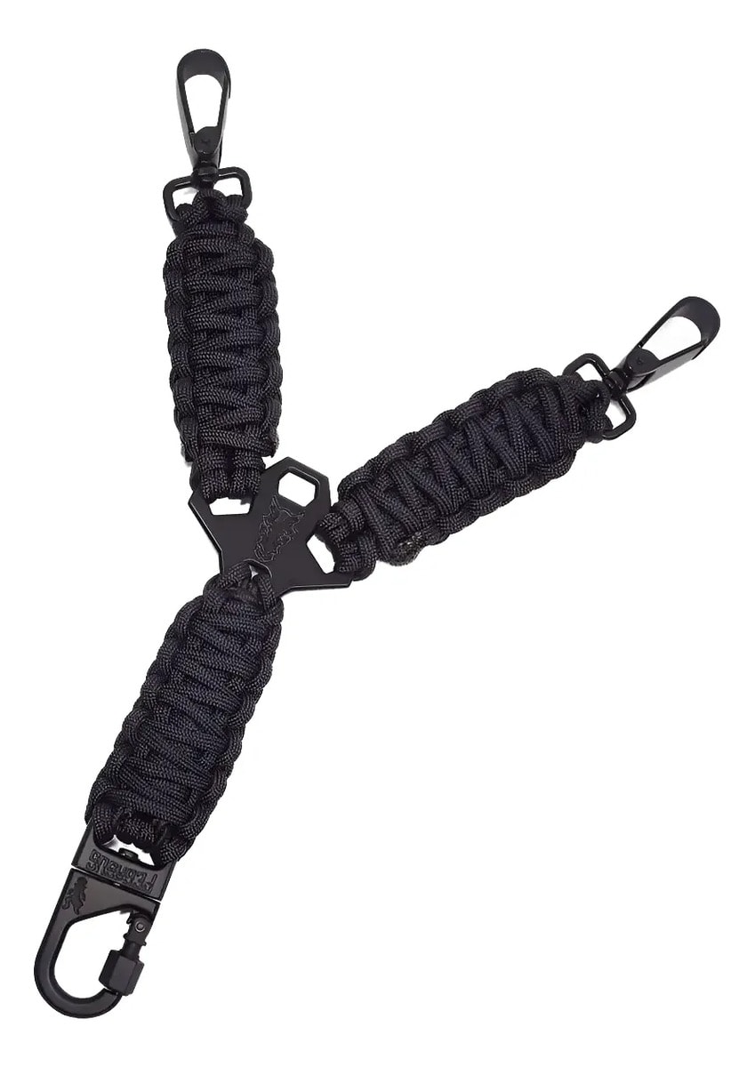 Bandoleira 1 Ponta Paracord 550 Preto - Pegasus Esportes