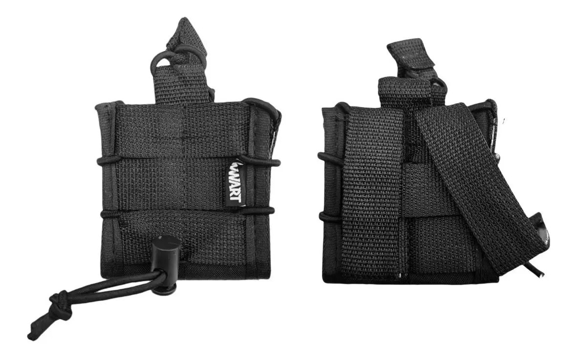 Wwart Tactical Porta Algemas Bolso Modular Fast Mag Rígido Preto