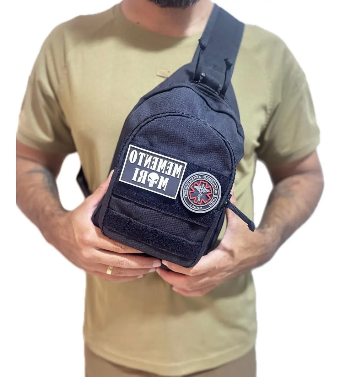 Bolso Tático Transversal Saque Rápido Cordura Modular / Liso