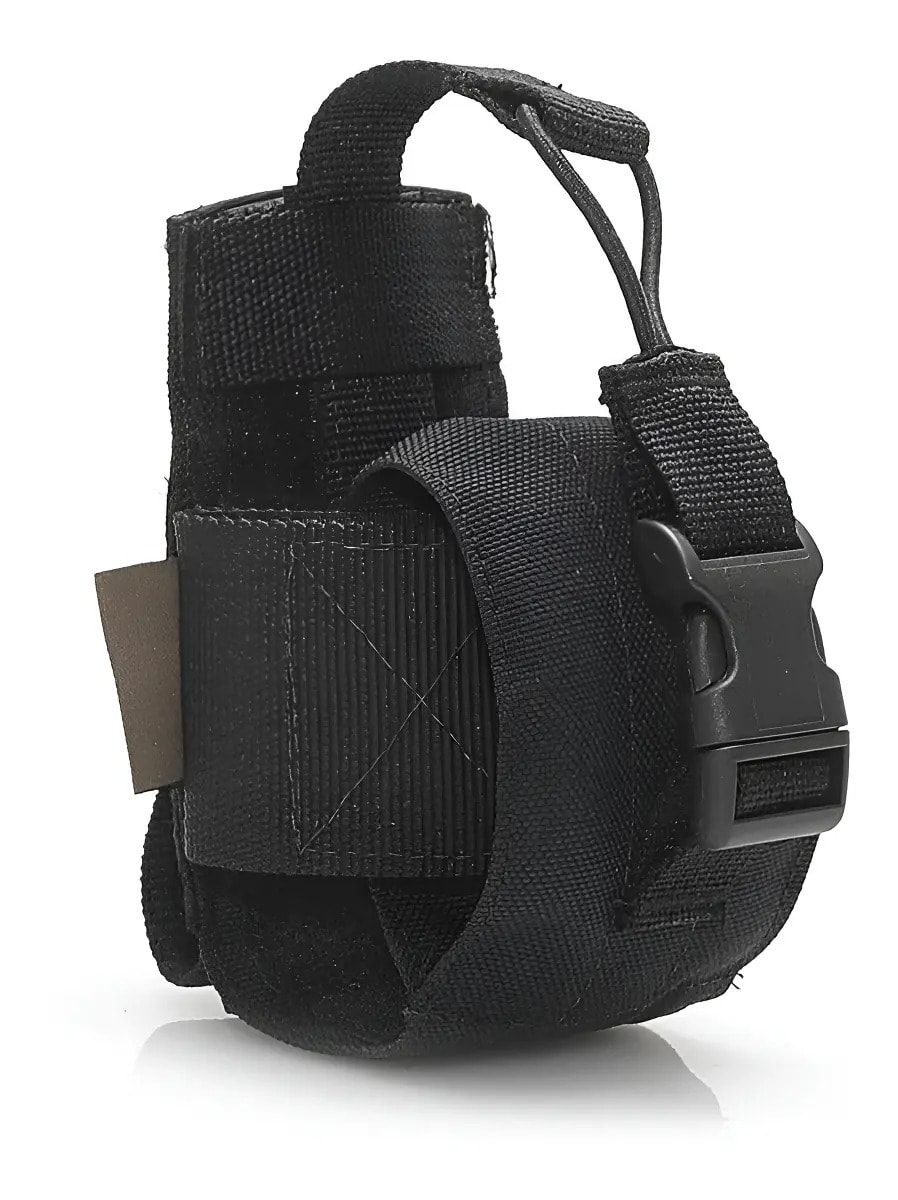 Porta Rádio Modular Forhonor Preto Cordura Sistema Slide and Lock