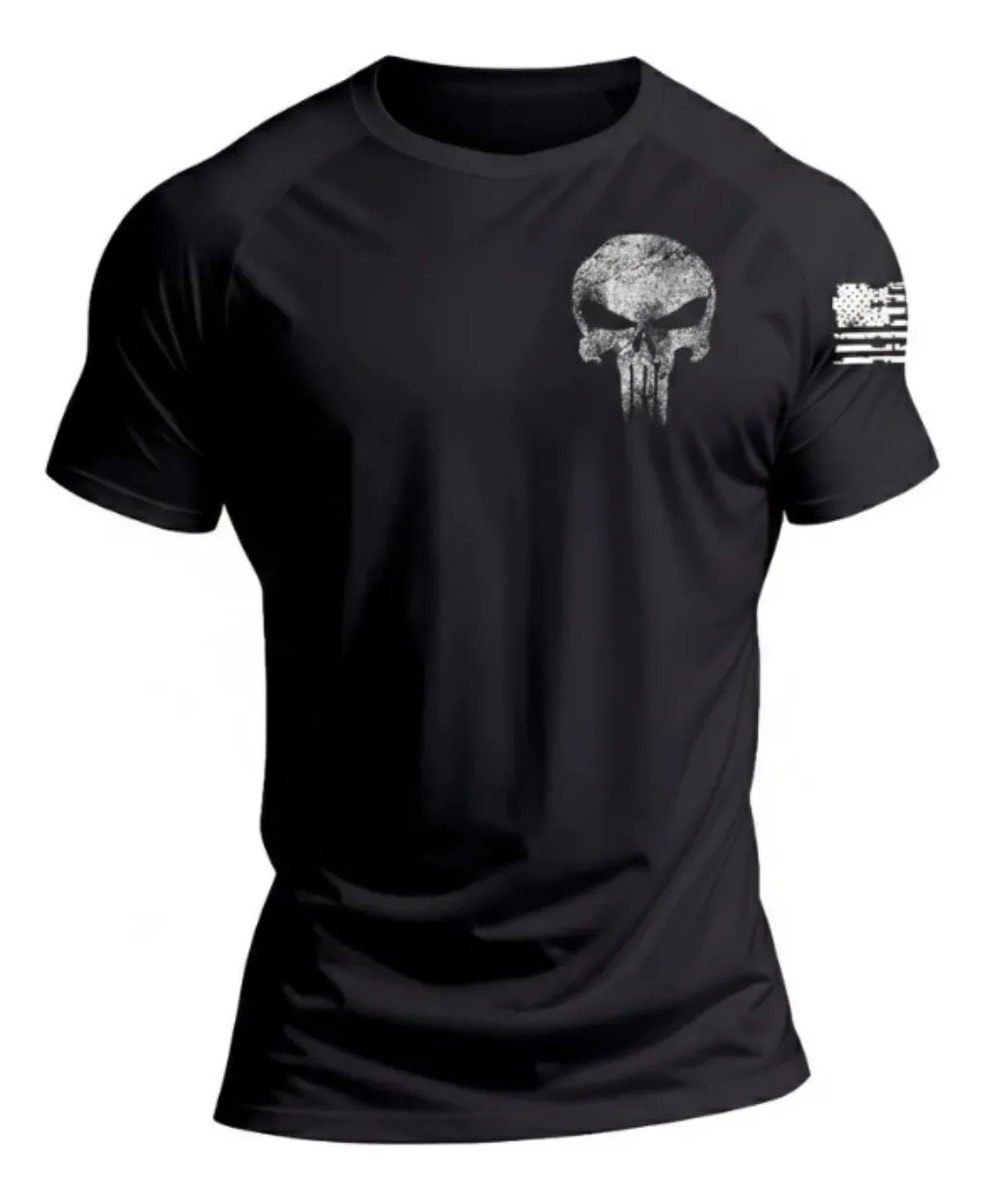 Camiseta Dry Fit Masculina Militar Bope Fantasma Treino