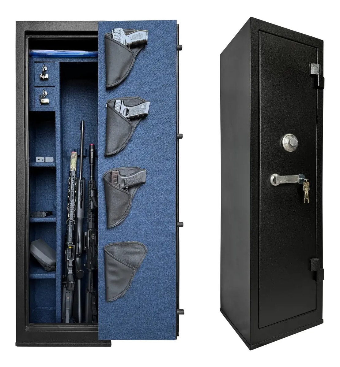 Cofre 140x40x34 Para 9 Armas 4 Longas 5 Curta  Armamento