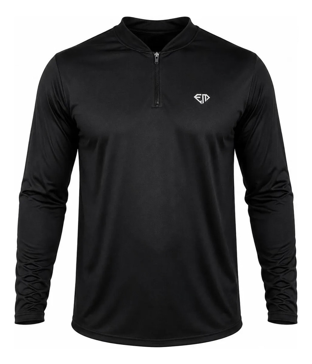 Camiseta De Pesca Manga Longa Proteção Uv Unissex Em Sports