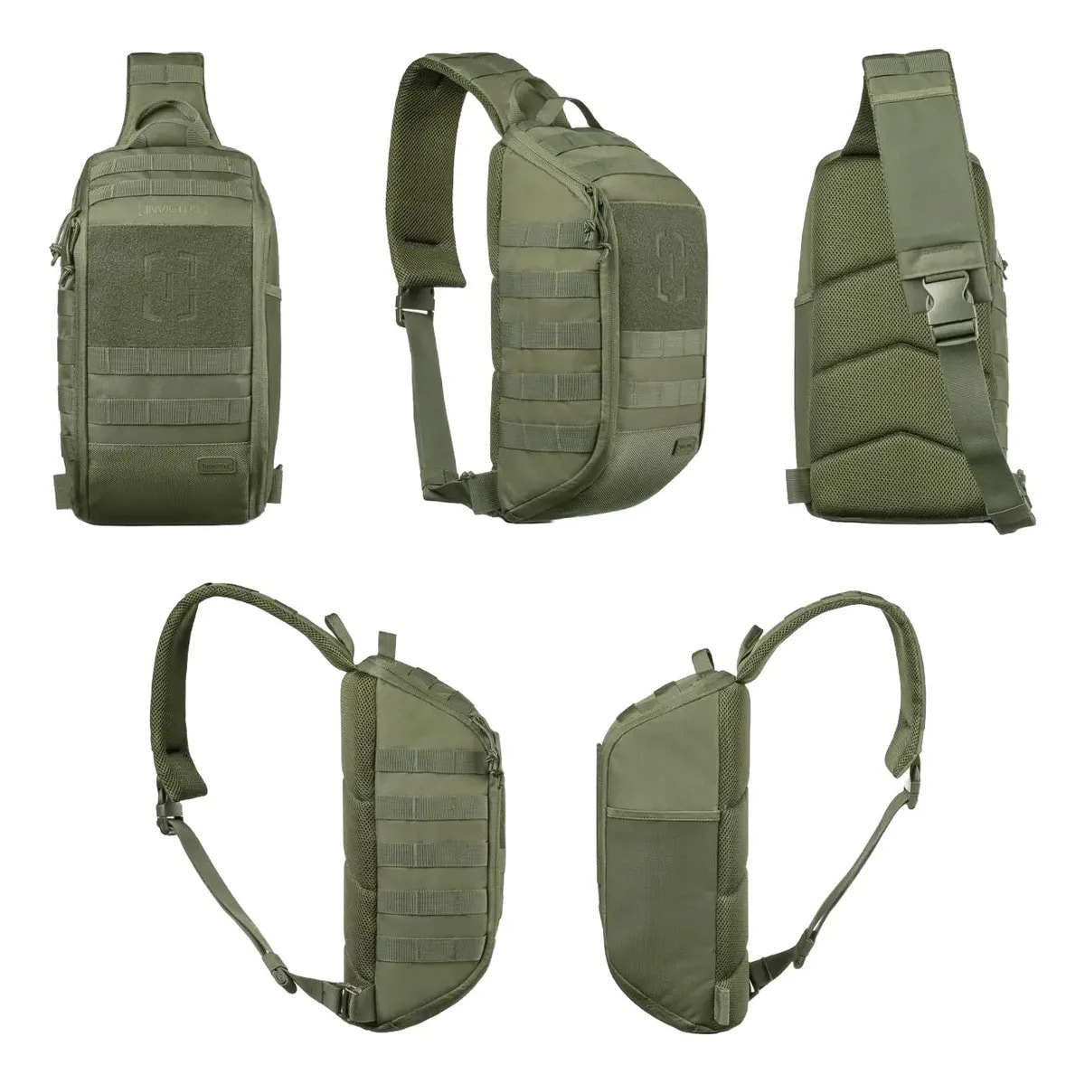 Bolsa De Ombro Agility 2.0 Invictus Transversal Militar Cor Verde