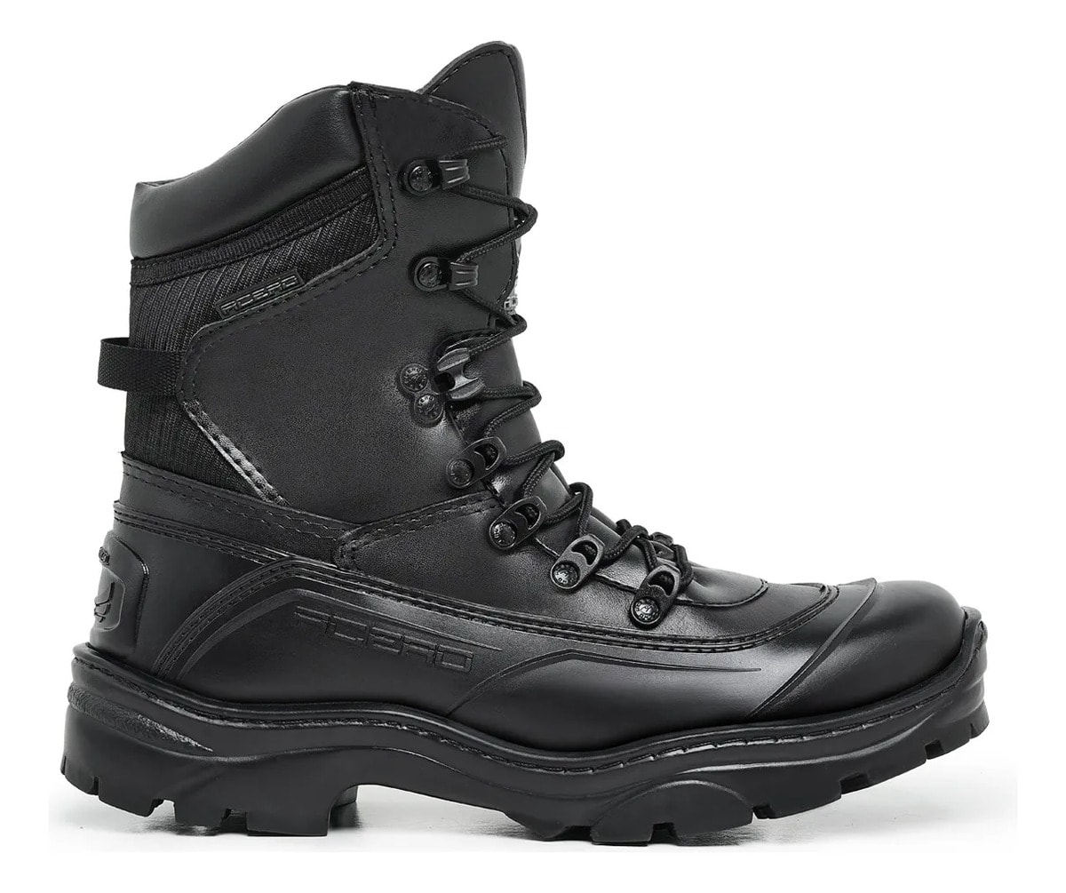 Bota Coturno Militar Acero Tiger Pro Couro Resistente Leve
