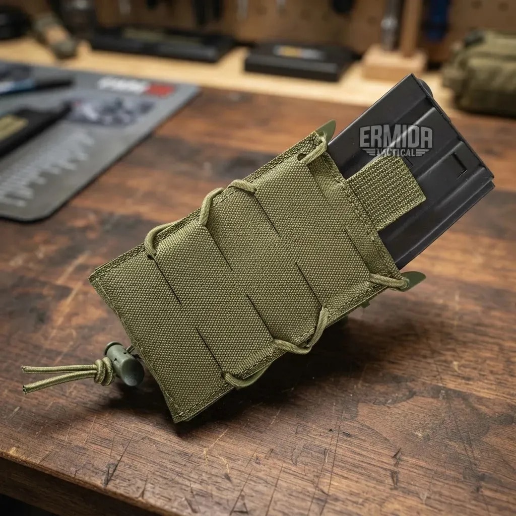 Porta Carregador Verde Modular Colete 5.56m M4 Rifle Mag Verde
