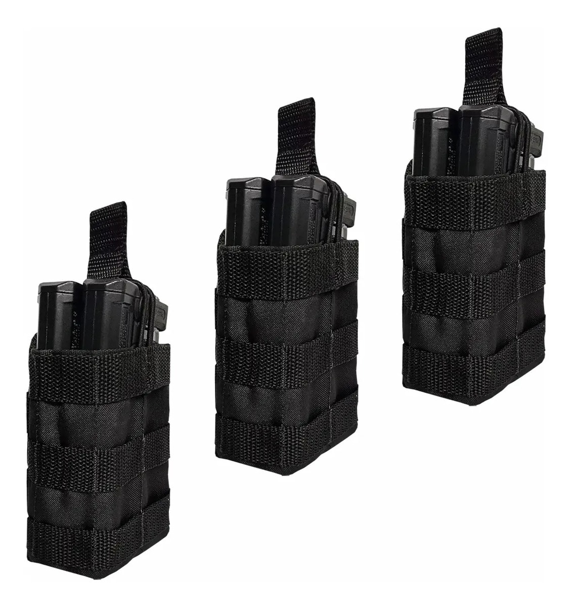 Kit 3 Porta Carregador De Fuzil Modular Mag Duplo 556 E 762