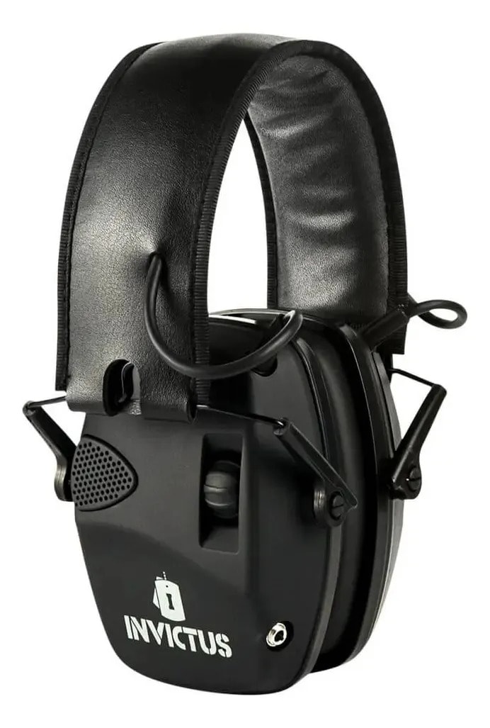 Abafador de Ruído Eletrônico Mute 21 dB Concha Ultra Slim INVICTUS Preto