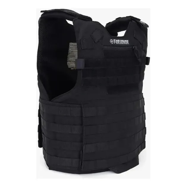 Capa De Colete Modular Forhonor Airsoft Cordura Mil Nf Preto M