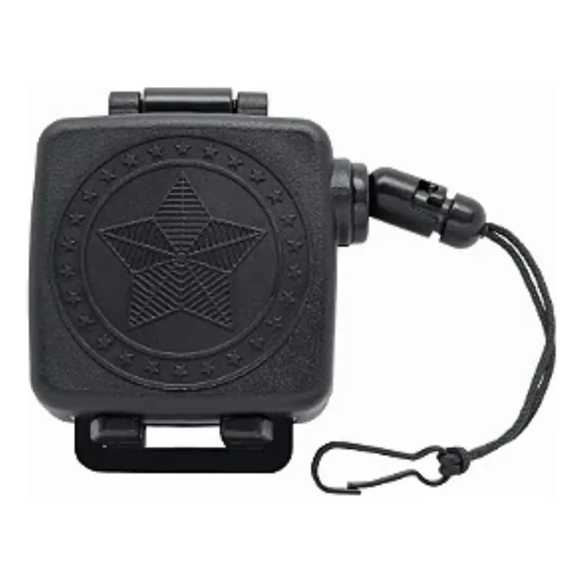 Fiel Retrátil Estrela Preto Cordão Poliamida 100 Cm Polícia Preto 1 Unidade