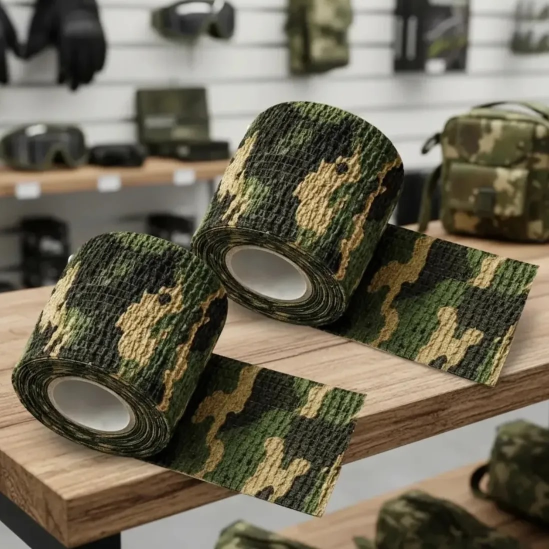 2x Camuflagem Fitas Adesiva Tape Airsoft 4,5m X 5cm Camotape