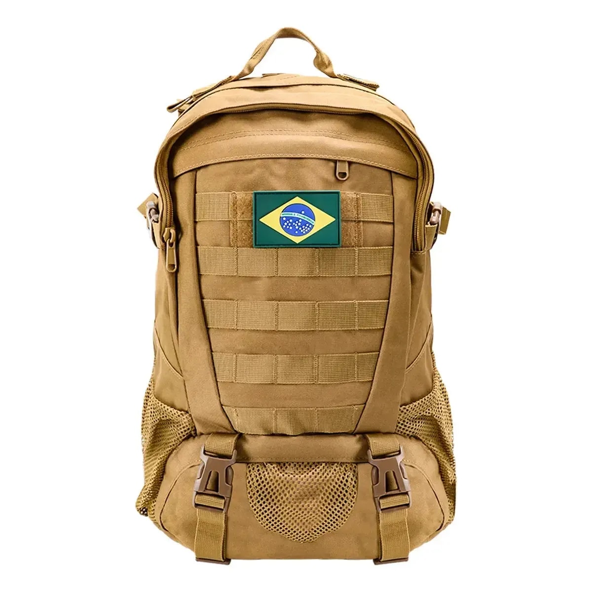 Mochila Tática Militar New Hawaii 30L Preta, Tecido Liso Reforçado e Impermeável para Camping e Atividades Ao Ar Livre