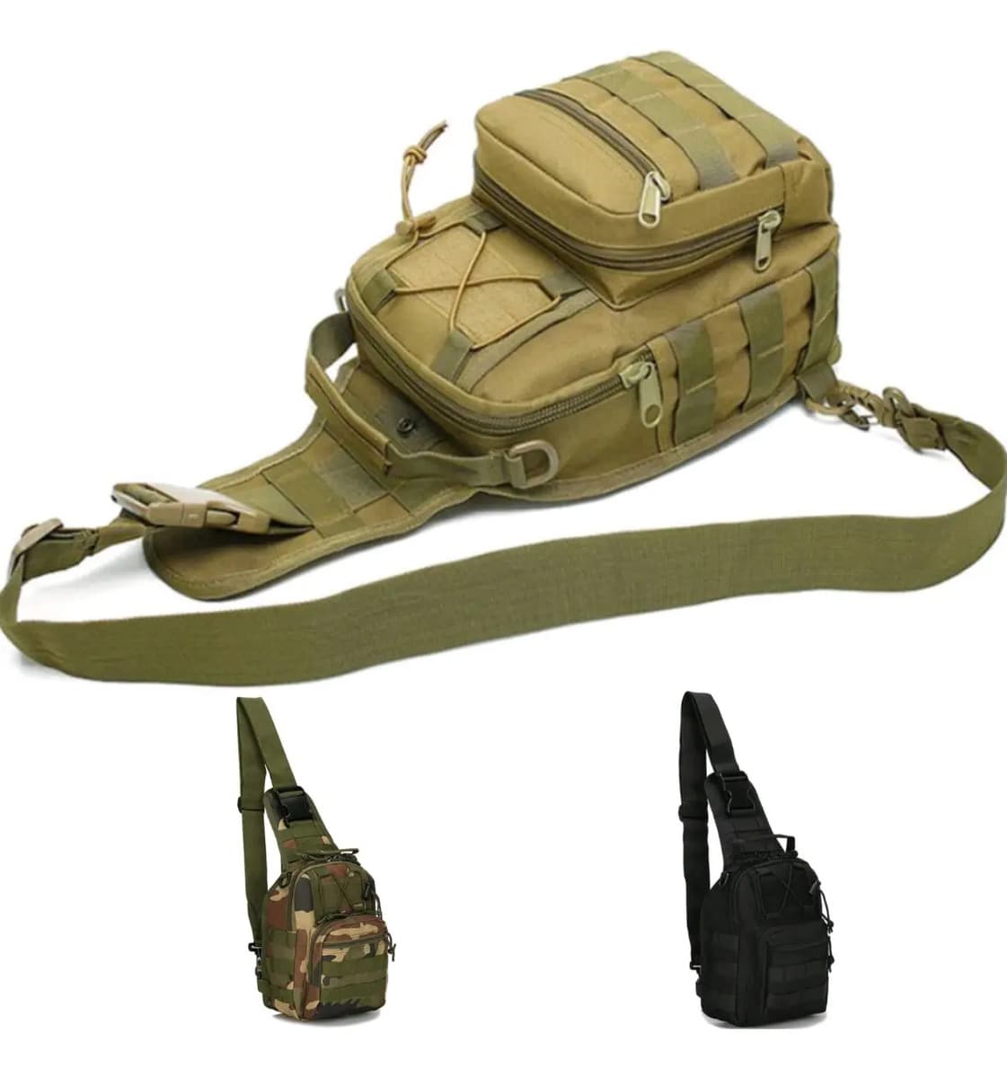 Bolsa Militar Bag Shoulder Transversal Tático Pochete Peito