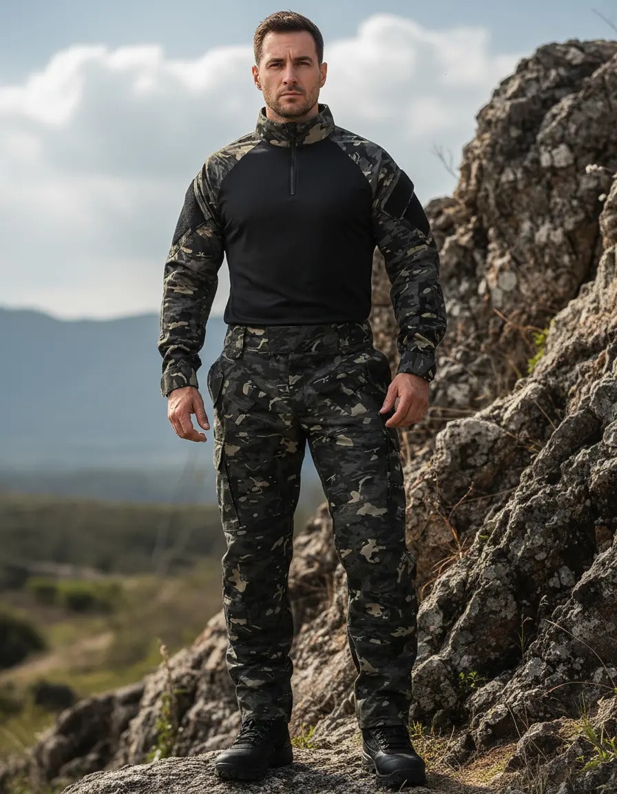 Farda Calça 911 + Camisa Combat Shirt Forhonor Camunight