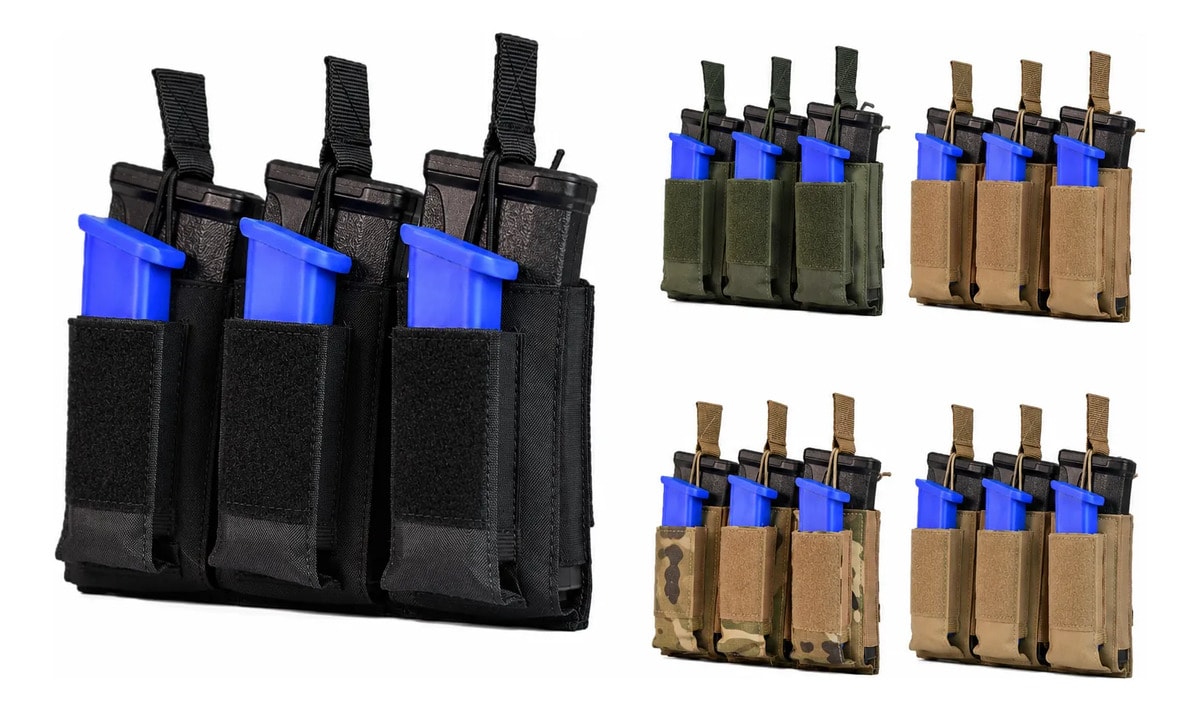 Porta Carregador Triplo V6 Tático Militar Modular - Original