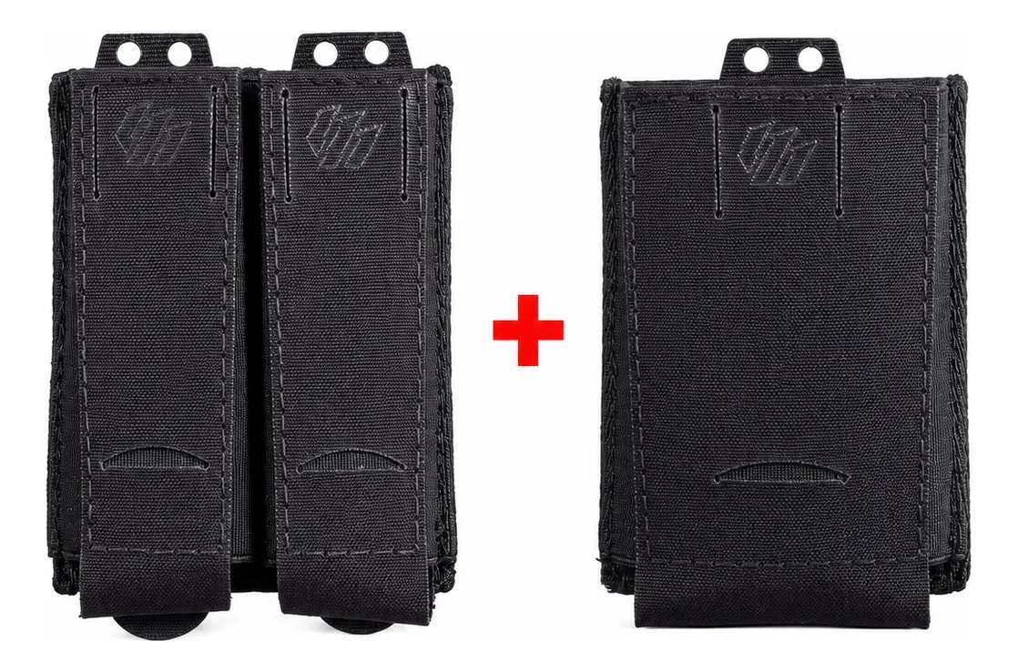 Kit Porta Carregador Evo Pistola Duplo Fuzil 5.56 Tactical