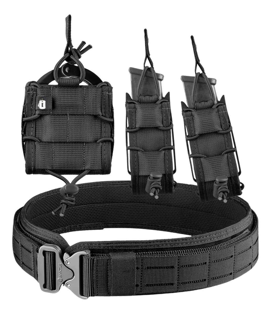 Cinto Guarnição Modular + Porta Algema E Carregador Pistola