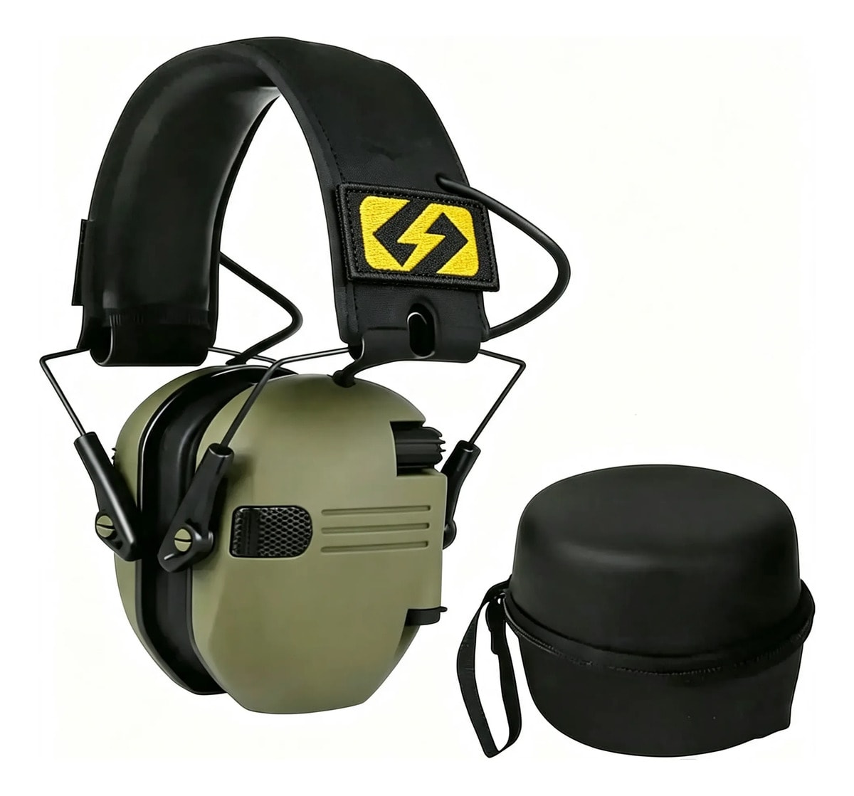Abafador De Ruidos Eletrônico Auricular Tático Dobrável Tiro