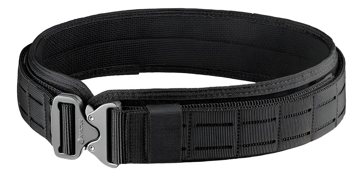 Cinto Rigger Extreme Invictus Fasten Molle Laser Cut Modular Cor Preto Tamanho M