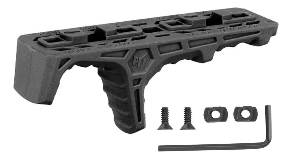 Front Hand Grip Foregrip Angular Para Trilho M-lok E Keymod