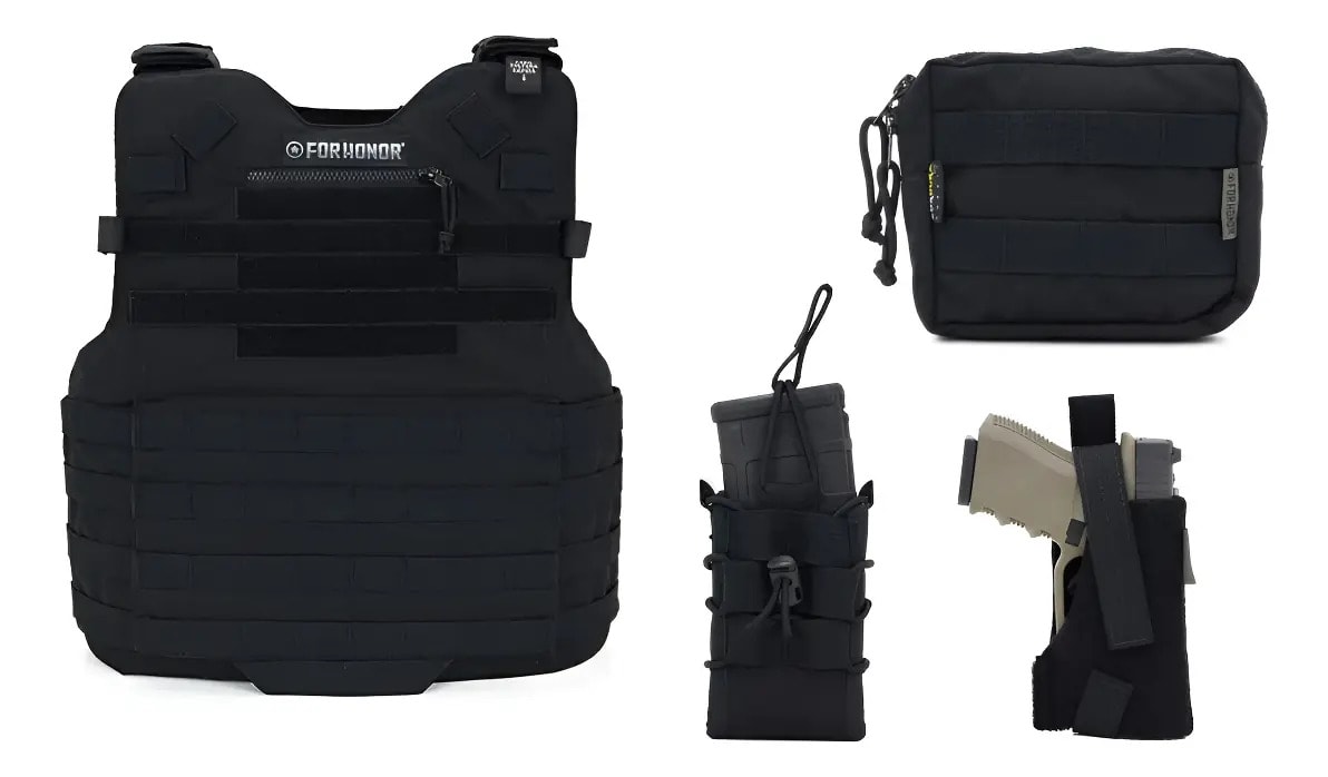 Capa De Colete 3a + Bolso + Coldre Mod. + P/ Car. Forhonor