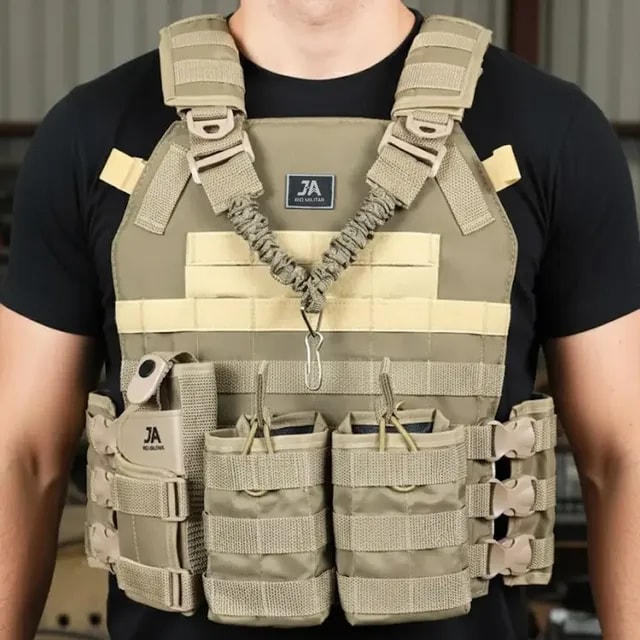 Colete Modular Plate Carrier Airsoft 5 Peças Ja Rio Militar
