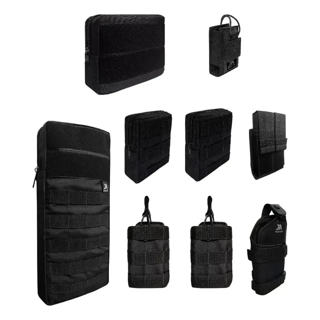 Kit 10 Acessórios Colete Modular Paintball Airsoft Molle