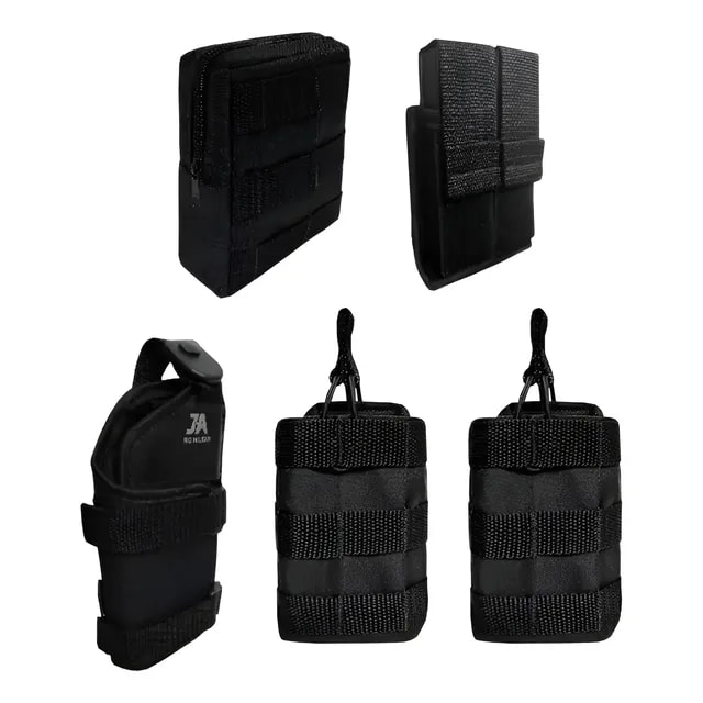 Kit Tático 5 Acessórios Colete Modular Airsoft Operacional