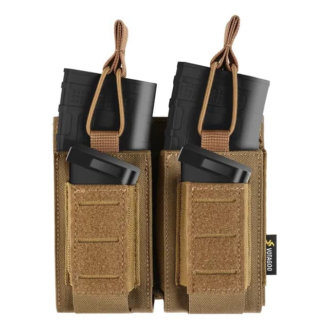 Porta Carregador Tático Votagoo Militar Dúo 9/5.56mm Armas
