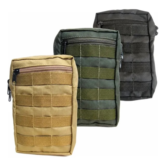 Bolso Tático Molle Vertical Para Colete Modular 25x17