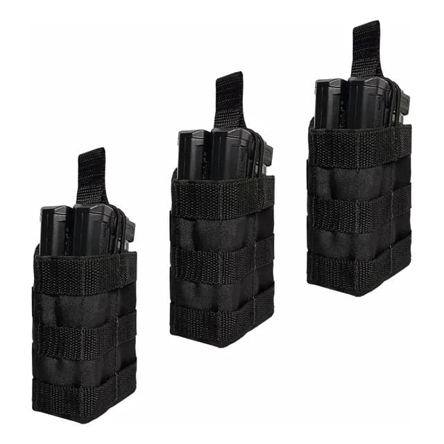 Kit 3 Porta Carregador De Fuzil Modular Mag Duplo 556 E 762